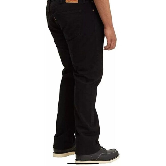 Levi's 501 Original Fit Jeans Men’s 50x32 Big & Tall Stretch Black Denim NWT - Picture 2 of 6